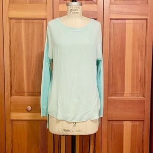 🪺 James Perse Silk Front , Knit back top